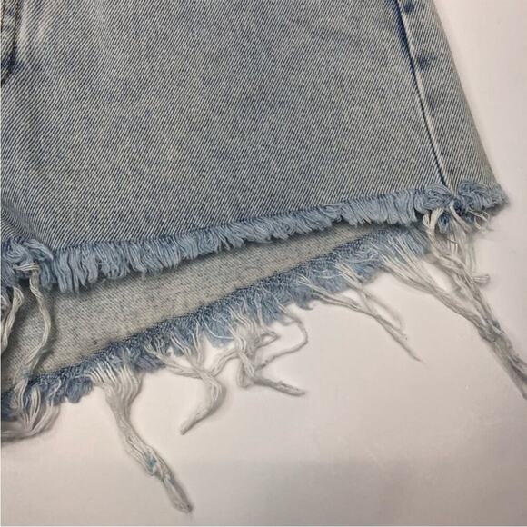 Off-White Frayed Hem Bleach shorts blue no color - 27 - Picture 7 of 15